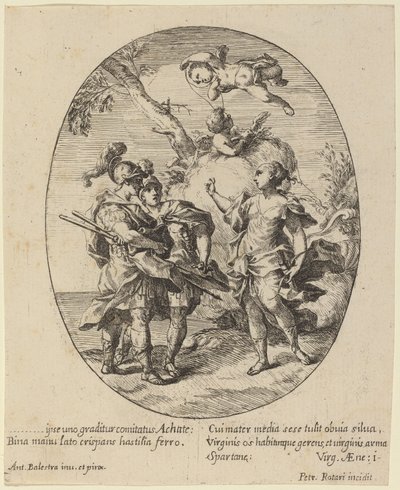 アキレスに現れるヴィーナス 作： Pietro Rotari after Antonio Balestra