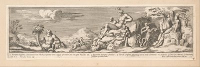 ローマとフィレンツェの間のルートの寓話 コンスタンティヌス帝の歴史（シリーズタイトル） 作： Pietro Sante Bartoli