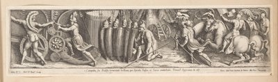 攻撃中の兵士 コンスタンティヌス帝の歴史（シリーズタイトル） 作： Pietro Sante Bartoli