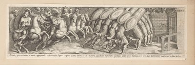 攻撃中の兵士 コンスタンティヌス帝の歴史（シリーズタイトル） 作： Pietro Sante Bartoli