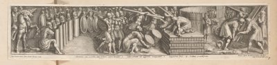 兵隊がキャンプを張る Constantinus, cum exercitu, ante Urbem Castra metatur (オブジェクトのタイトル) コンスタンティヌス帝の歴史（シリーズタイトル） 作： Pietro Sante Bartoli