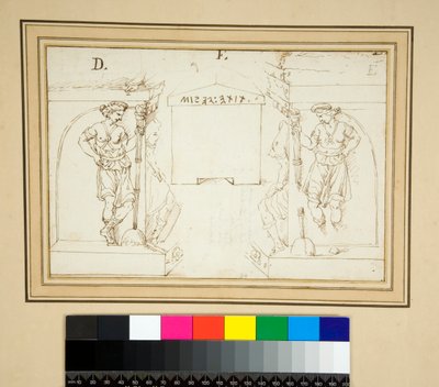 エトルリアの壷（ペンとインク 作： Pietro Santi Bartoli