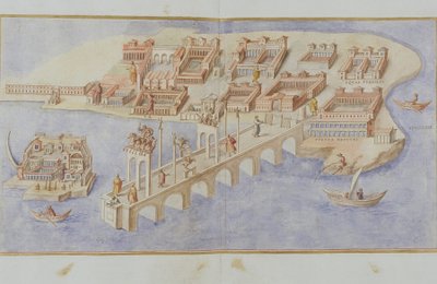 MS Gen 1496ハーバーシーン、1674 作： Pietro Santi Bartoli