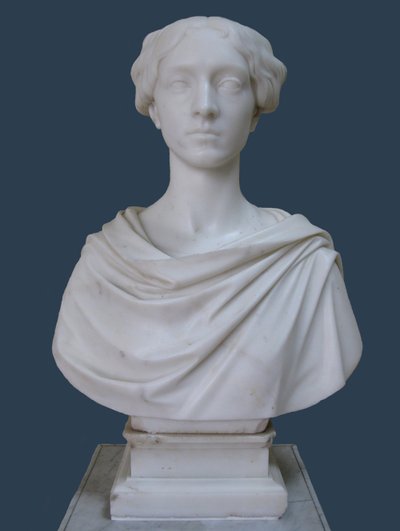 伯爵夫人タチアナストロガノヴァの肖像画の胸像、1853年 作： Pietro Tenerani