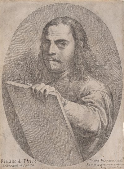 自画像、約。 1645年。 作： Pietro Testa