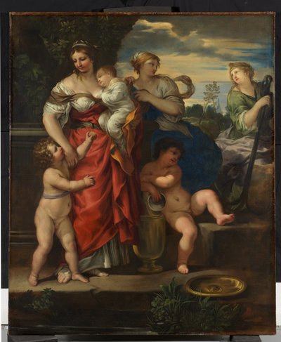 信仰、希望、慈善、1640年頃（キャンバスに油彩） 作： Pietro da Cortona