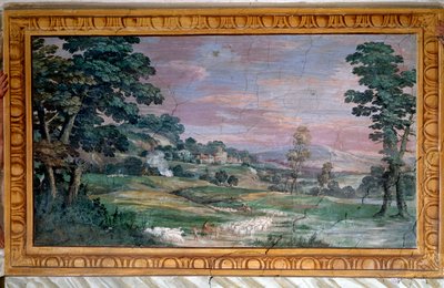風景 - 油彩・キャンバス 作： Pietro da Cortona