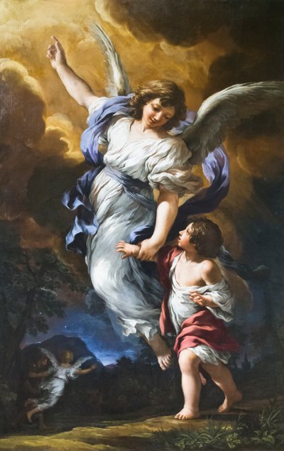 守護天使 作： Pietro da (1596 1669) Cortona