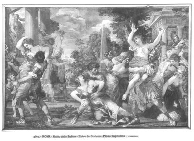 サビーネの女性のレイプ 作： Pietro da 1596 1669 Cortona