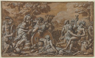 バッカナル、1600年代。 作： Pietro da Cortona