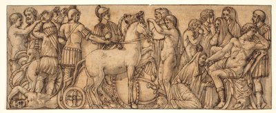 ローマの石棺のフリーズ(?) 作： Pietro da Cortona