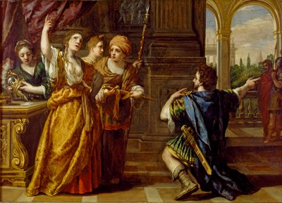 セミラミスの誓い、c1623-1624 作： Pietro da Cortona