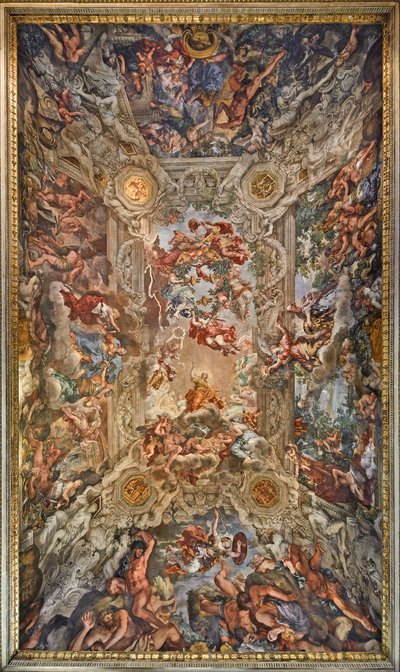 教皇ウルバヌス 8 世の下での神の摂理の勝利とその目的の達成、1632 年から 1639 年 作： Pietro da Cortona