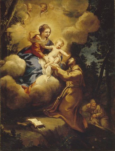 セントフランシスのビジョン、1640年代 作： Pietro da Cortona