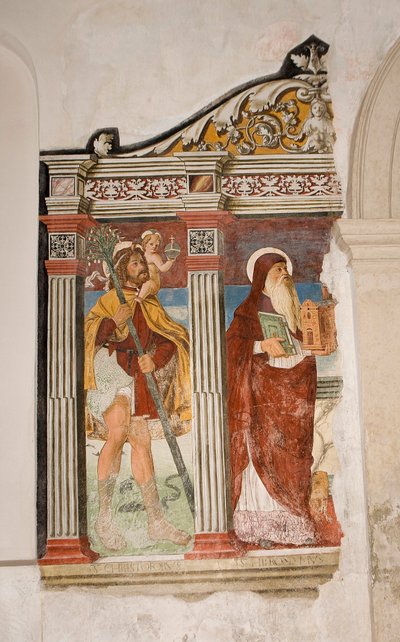 フレスコ画、6338548の細部 作： Pietro da Vicenza