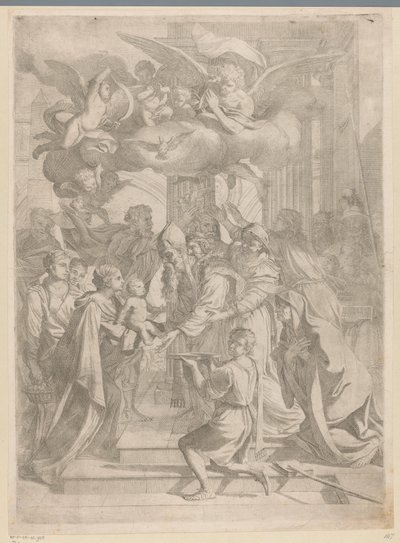 神殿でのキリストのプレゼンテーション 作： Pietro del Po (attributed to)