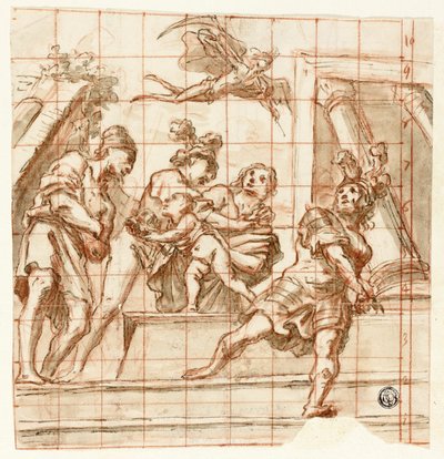 父の時間との寓話的なシーン 作： Pietro della Vecchia