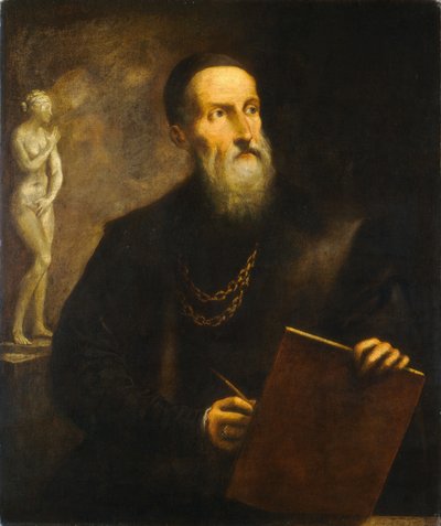 ティツィアーノの架空の自画像 作： Pietro della Vecchia