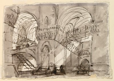 舞台美術、刑務所内装 作： Pietro di Gottardo Gonzaga