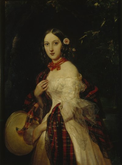 マリア・アルカディエフナ・ストリーピナ・ベック1819-1889、1839 作： Pimen Nikitich Orlov