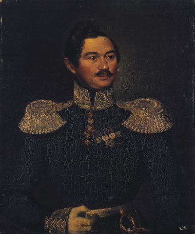 イヴァン・アレクセイビッチ・オルロフ将軍の肖像1795-1874、1835 作： Pimen Nikitich Orlov