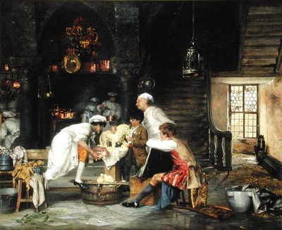 彫刻家アントニオ・カノーヴァ（1757-1822）の「少年」（油彩・キャンバス 作： Pinckney Marcius Simons
