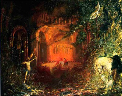 パルジファルと聖グラール騎士団、1902年頃 作： Pinckney Marcius Simons
