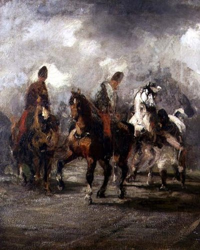 Riders（油彩・キャンバス） 作： Piotr Michalowski