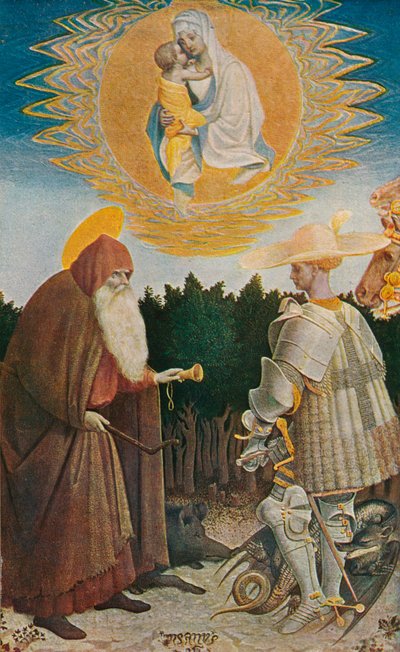 聖人と聖母子、1435、1909 作： Antonio Pisanello