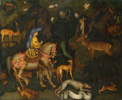 聖ユースタスのビジョン 作： Antonio Pisanello