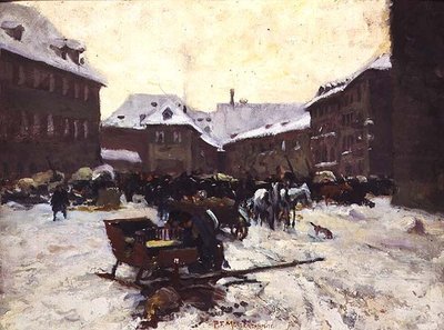 冬の街並み 作： Pius Ferdinand Messerschmitt