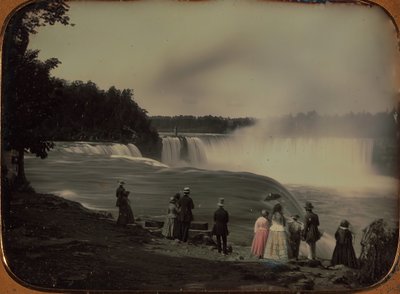 ナイアガラの滝、カリフォルニア州。 1850年。 作： Platt D. Babbitt