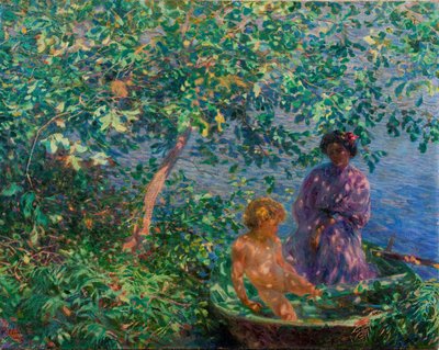 太陽のキス、1908年。 作： Plinio Nomellini