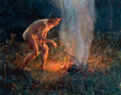 煙の柱 作： Plinio Nomellini