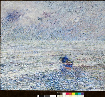 ジェノヴァ海、1891 作： Plinio Nomellini
