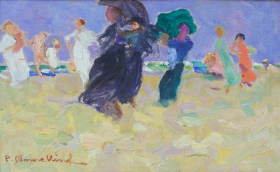 海の朝 1920年頃（油彩・パネル） 作： Plinio Nomellini