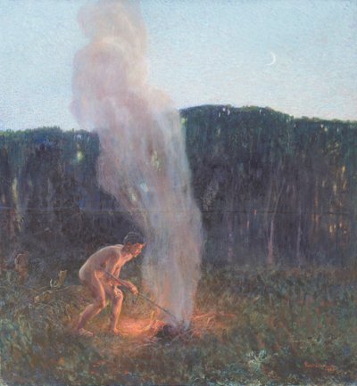 煙の柱 作： Plinio Nomellini