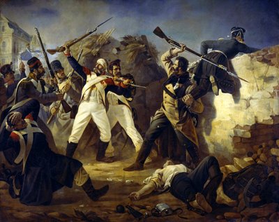 擲弾兵レオンティ・コレンノイの英雄的行為、1846年。 作： Polidor Ivanovich Babaev