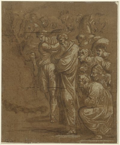 王たちの崇拝 作： Polidoro da Caravaggio (possibly)