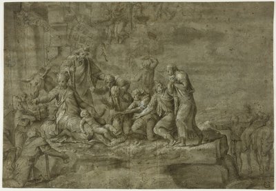 羊飼いの礼拝 作： Polidoro da Caravaggio