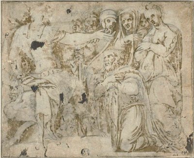 アレクサンダー以前のダリウスの家族 作： Polidoro da Caravaggio