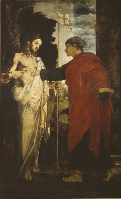 聖トーマスの信仰、1531-35 作： Polidoro da Caravaggio