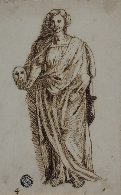 メルポメネ 作： Polidoro da Caravaggio