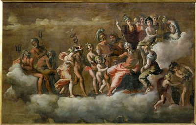 プシュケはオリンピックを受けた... 作： Polidoro da Caravaggio