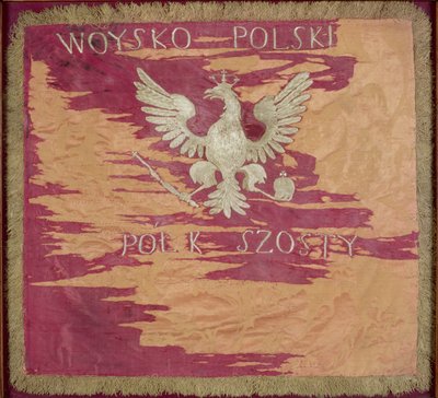 ワルシャワ公国第6歩兵連隊の旗、1807年（絹） 作： Polish School