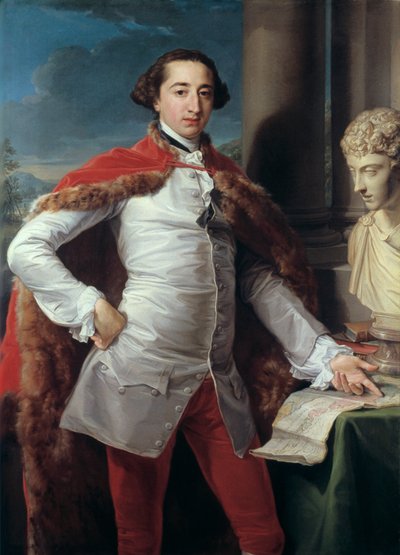 リチャードミルズの肖像画、おそらく1760年代 作： Pompeo Batoni