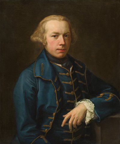 紳士の肖像、c。 1762年。 作： Pompeo Batoni