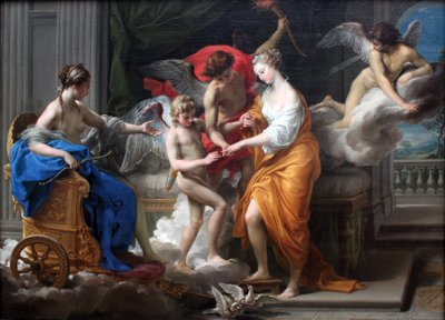 キューピッドとプシュケの結婚 作： Pompeo Batoni