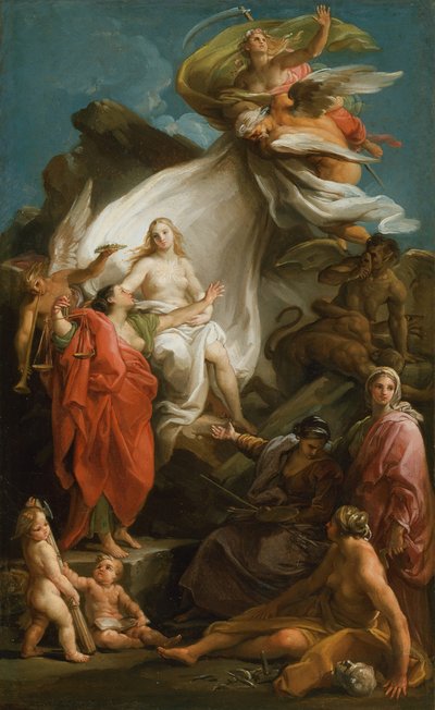 真実を明らかにする時間、174045。 作： Pompeo Batoni