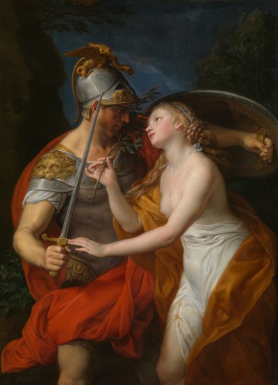 平和と戦争の寓意 作： Pompeo Girolamo Batoni